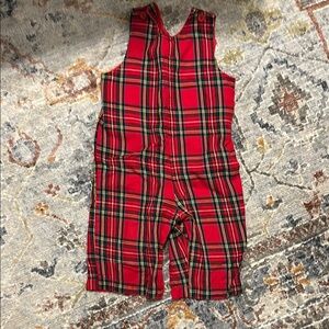 Holiday Plaid Longalls (18 months)